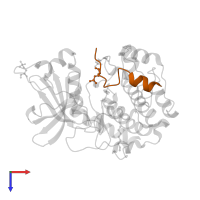 cAMP-dependent protein kinase inhibitor alpha in PDB entry 1jlu, assembly 1, top view.