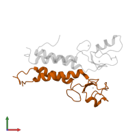 BRCA1-associated RING domain protein 1 in PDB entry 1jm7, assembly 1, front view.