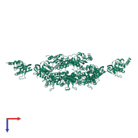 Peptide deformylase in PDB entry 1jym, assembly 1, top view.