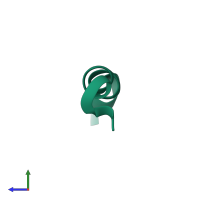 Voltage-dependent L-type calcium channel subunit alpha-1S in PDB entry 1jzp, assembly 1, side view.