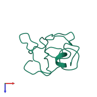 Protein Tat in PDB entry 1k5k, assembly 1, top view.