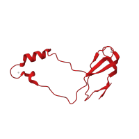 The deposited structure of PDB entry 1k8a contains 1 copy of SCOP domain 57836 (Ribosomal protein L44e) in Large ribosomal subunit protein eL42. Showing 1 copy in chain DA [auth 4].