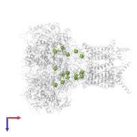 IRON/SULFUR CLUSTER in PDB entry 1kqg, assembly 1, top view.