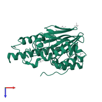 Metallo-beta-lactamase domain-containing protein in PDB entry 1l9y, assembly 2, top view.