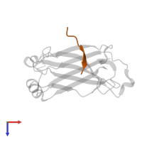 Tumor necrosis factor receptor superfamily member 5 in PDB entry 1lb6, assembly 1, top view.