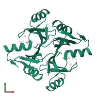 Glutathione transferase FosA in PDB entry 1lqp, assembly 1, front view.