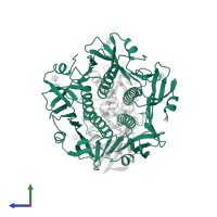 Heat-labile enterotoxin B chain in PDB entry 1ltt, assembly 1, side view.