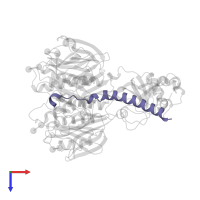 Heat-labile enterotoxin A chain in PDB entry 1ltt, assembly 1, top view.