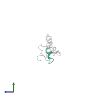 Integrin alpha-IIb light chain, form 2 in PDB entry 1m8o, assembly 1, side view.
