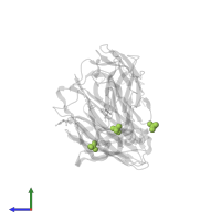 SULFATE ION in PDB entry 1mjj, assembly 1, side view.