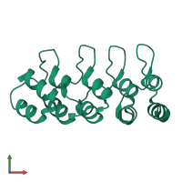 Cyclin-dependent kinase 4 inhibitor C in PDB entry 1mx4, assembly 1, front view.