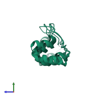 Cyclin-dependent kinase 4 inhibitor C in PDB entry 1mx4, assembly 1, side view.