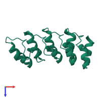 Cyclin-dependent kinase 4 inhibitor C in PDB entry 1mx4, assembly 1, top view.