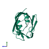 Retinol-binding protein 1 in PDB entry 1mx8, assembly 1, side view.