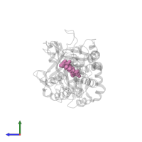 FLAVIN-N7 PROTONATED-ADENINE DINUCLEOTIDE in PDB entry 1mxt, assembly 1, side view.