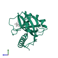 Riboflavin kinase in PDB entry 1n06, assembly 1, side view.