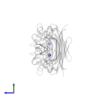 MANGANESE (II) ION in PDB entry 1n3q, assembly 1, side view.