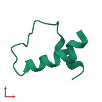 Monomeric assembly 1 of PDB entry 1n5g coloured by chemically distinct molecules, front view.