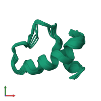 PDB entry 1n5g coloured by chain, ensemble of 29 models, front view.