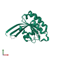 Ras-related protein Rab-5A in PDB entry 1n6n, assembly 1, front view.