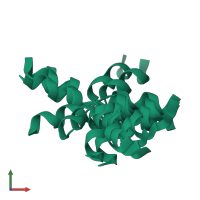 PDB entry 1n6t coloured by chain, ensemble of 20 models, front view.