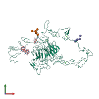 PDB entry 1n7d coloured by chain, front view.