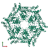 Vesicle-fusing ATPase in PDB entry 1nsf, assembly 1, front view.