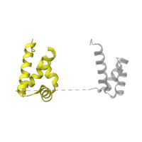 The deposited structure of PDB entry 1o4x contains 1 copy of SCOP domain 47414 (POU-specific domain) in POU domain, class 2, transcription factor 1. Showing 1 copy in chain C [auth A].