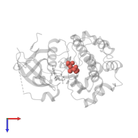 Modified residue TPO in PDB entry 1o6k, assembly 1, top view.