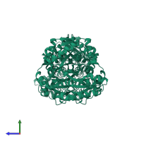 Amidase domain-containing protein in PDB entry 1o9p, assembly 1, side view.