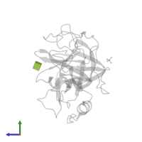 2-acetamido-2-deoxy-beta-D-glucopyranose in PDB entry 1op2, assembly 1, side view.