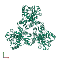 Ornithine transcarbamylase, mitochondrial in PDB entry 1oth, assembly 1, front view.