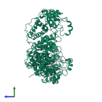 Ornithine transcarbamylase, mitochondrial in PDB entry 1oth, assembly 1, side view.