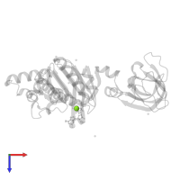 MAGNESIUM ION in PDB entry 1oxu, assembly 2, top view.