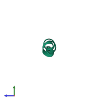 Large ribosomal subunit protein uL1 in PDB entry 1p5l, assembly 1, side view.