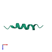 Large ribosomal subunit protein uL1 in PDB entry 1p5l, assembly 1, top view.