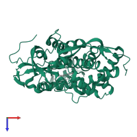 Camphor 5-monooxygenase in PDB entry 1phc, assembly 1, top view.