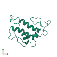 Phospholipase A2, major isoenzyme in PDB entry 1pis, assembly 1, front view.