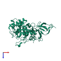 Isoaspartyl dipeptidase in PDB entry 1po9, assembly 1, top view.