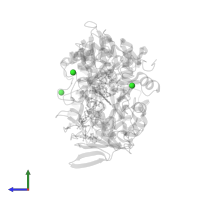 CHLORIDE ION in PDB entry 1ps9, assembly 1, side view.