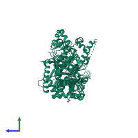 Lethal factor in PDB entry 1pwv, assembly 1, side view.