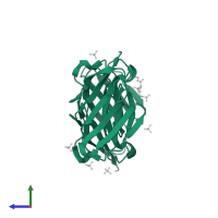 Triggering receptor expressed on myeloid cells 1 in PDB entry 1q8m, assembly 1, side view.