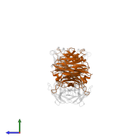 Ig-like domain-containing protein in PDB entry 1q9w, assembly 3, side view.