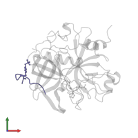 Hirudin variant-1 in PDB entry 1qhr, assembly 1, front view.