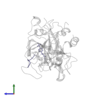 Hirudin variant-1 in PDB entry 1qhr, assembly 1, side view.