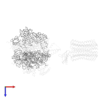 ATP synthase subunit beta, mitochondrial in PDB entry 1qo1, assembly 1, top view.