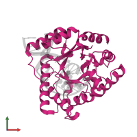 Endonuclease 4 in PDB entry 1qum, assembly 1, front view.