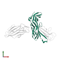 Chaperone protein FimC in PDB entry 1qun, assembly 1, front view.