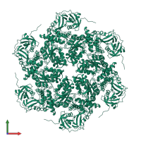Transitional endoplasmic reticulum ATPase in PDB entry 1r7r, assembly 1, front view.