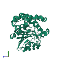 Leucine carboxyl methyltransferase 1 in PDB entry 1rje, assembly 1, side view.